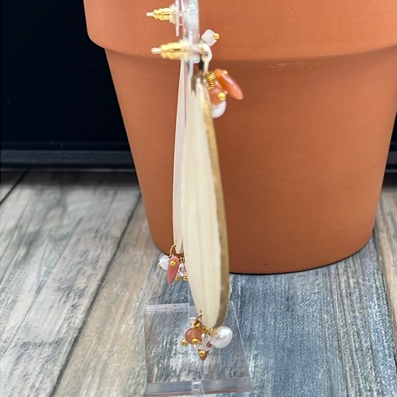 ⭐️Adorned Crown Jewelry assemblage lightweight love baking sweets earrings - Picture 4 of 9